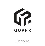 Gopher logo. Button that reads, Connect