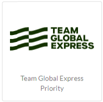 The Team Global Express Priority tile is shown.