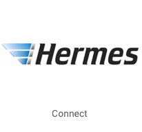Hermes logo on tile with button that reads, "Connect".