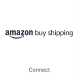 Amazon Buy shipping logo. Button that reads, Connect