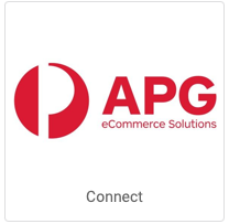 APG eCommerce Solutions logo. Button that reads, Connect