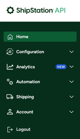 Shows Dashbord in the side navigation