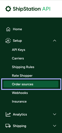 Dashboard. Carriers section selected under ShipEngine Setup