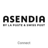 Asendia logo. Button that reads, Connect