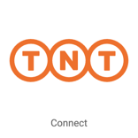 T N T logo. Button that reads, Connect