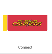 Freightways: N Z Couriers logo. Connect button links to connection popup